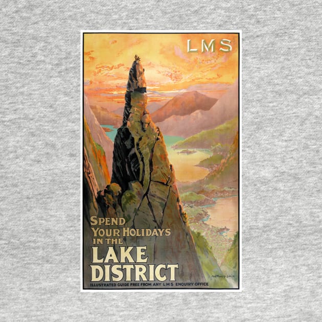 Vintage Travel Poster England Lake District by vintagetreasure